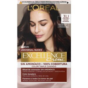 Tintura Excellence Nudes 3U Castaño Oscuro