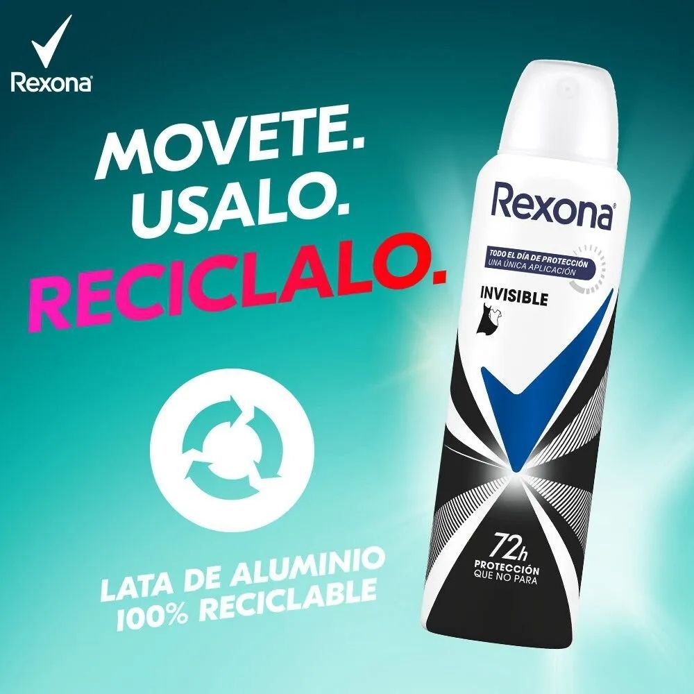 Antitranspirante Rexona Invisible 150 ml - Imagen 3