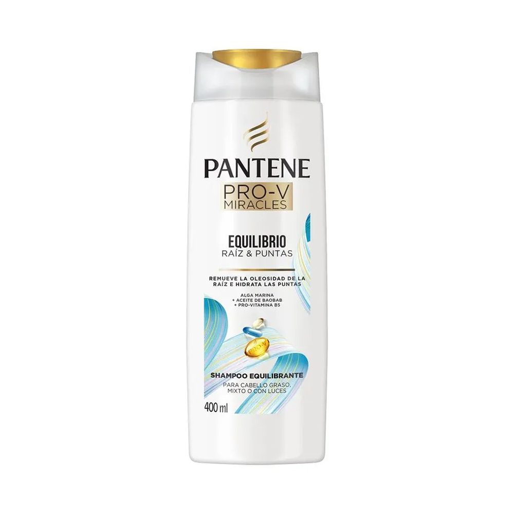 Shampoo Pantene Pro-V Miracles Equilibrio Raíz & Puntas 400 ml