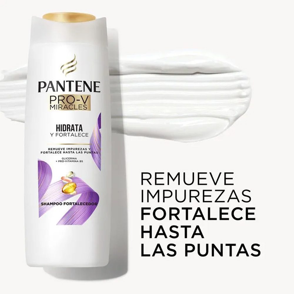 Shampoo Pantene Pro-V Miracles Hidrata y Fortalece 400 ml - Imagen 5