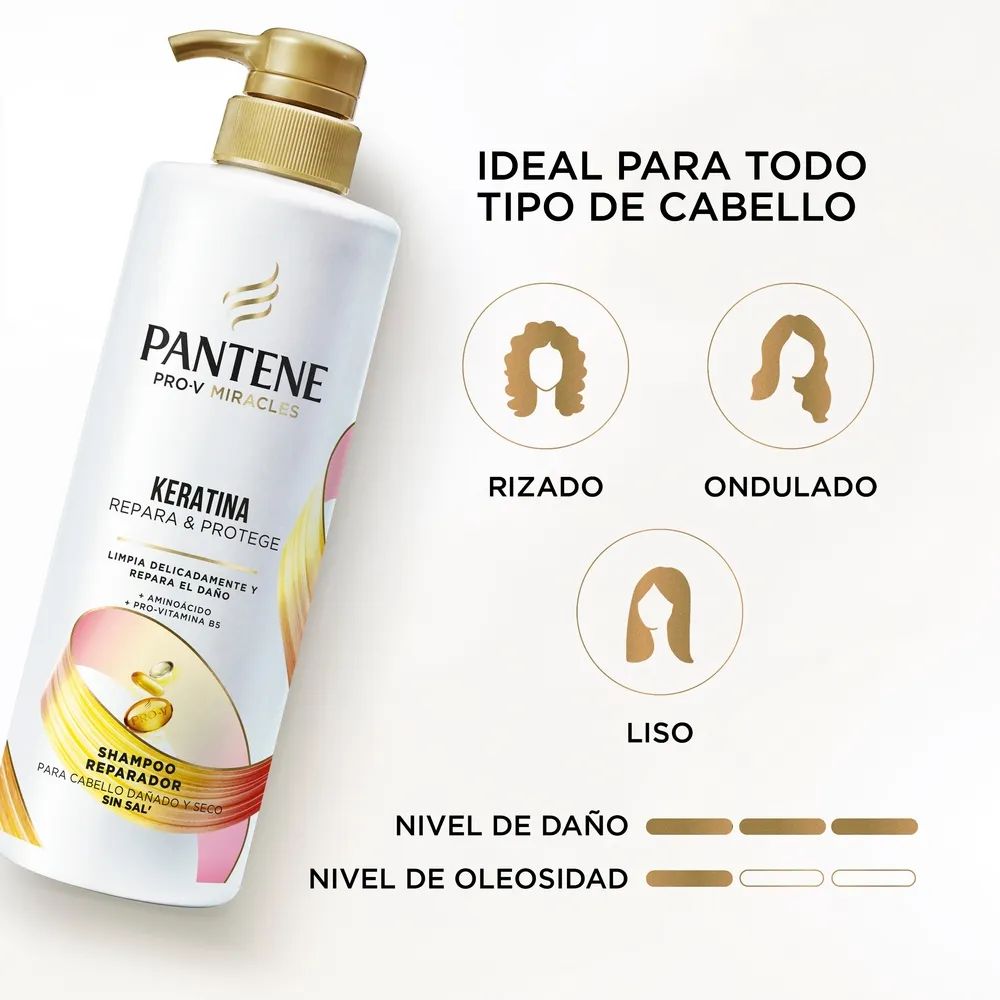 Shampoo Pantene Keratina 510 ml - Imagen 5