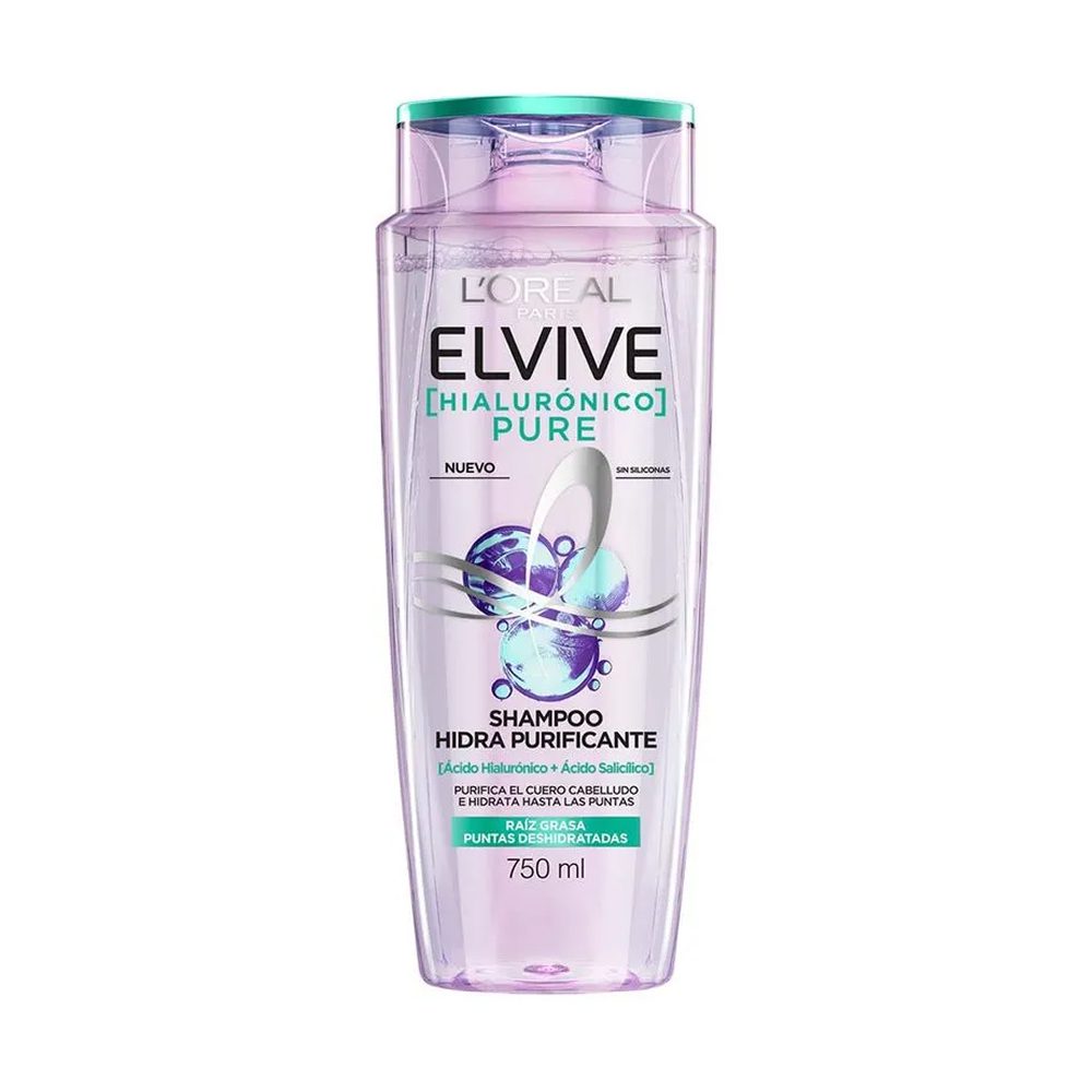 Shampoo Elvive Hialurónico Pure 750 ml