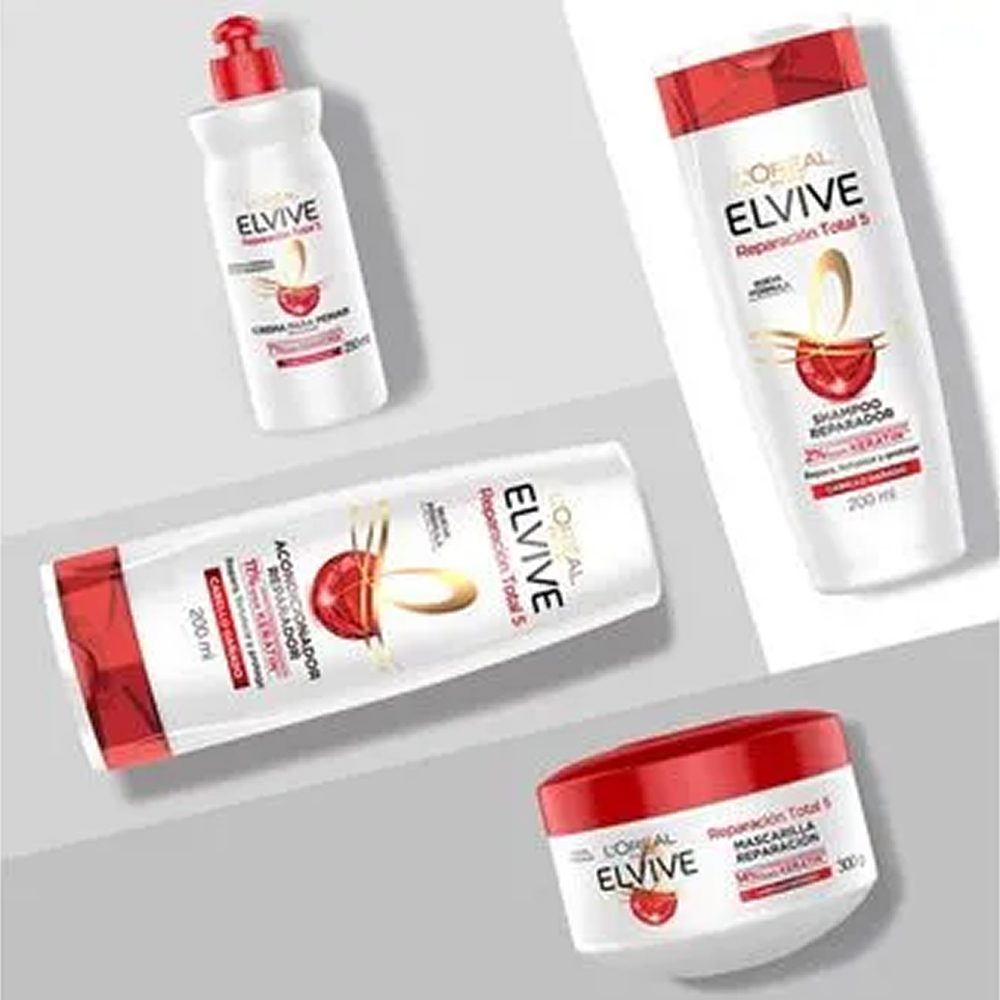 Shampoo Elvive RT5 Keratin 200 ml - Imagen 3