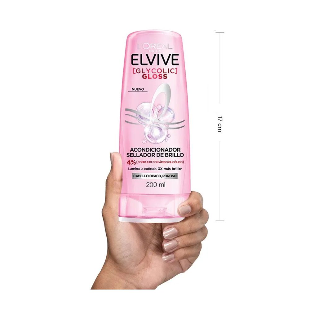 Acondicionador Elvive Glycolic Gloss 200 ml - Imagen 3