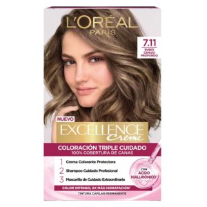 Tintura Excellence Creme 7.11 Rubio Cenizo Profundo