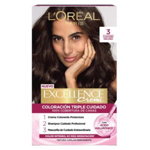 Tintura Excellence Creme 3 Castaño Oscuro