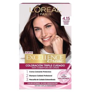Tintura Excellence Creme 4.15 Castaño Ceniza Caoba