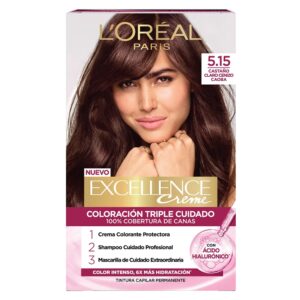 Tintura Excellence Creme 5.15 Castaño Claro Ceniza Caoba