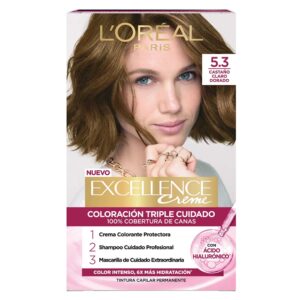 Tintura Excellence Creme 5.3 Castaño Claro Dorado