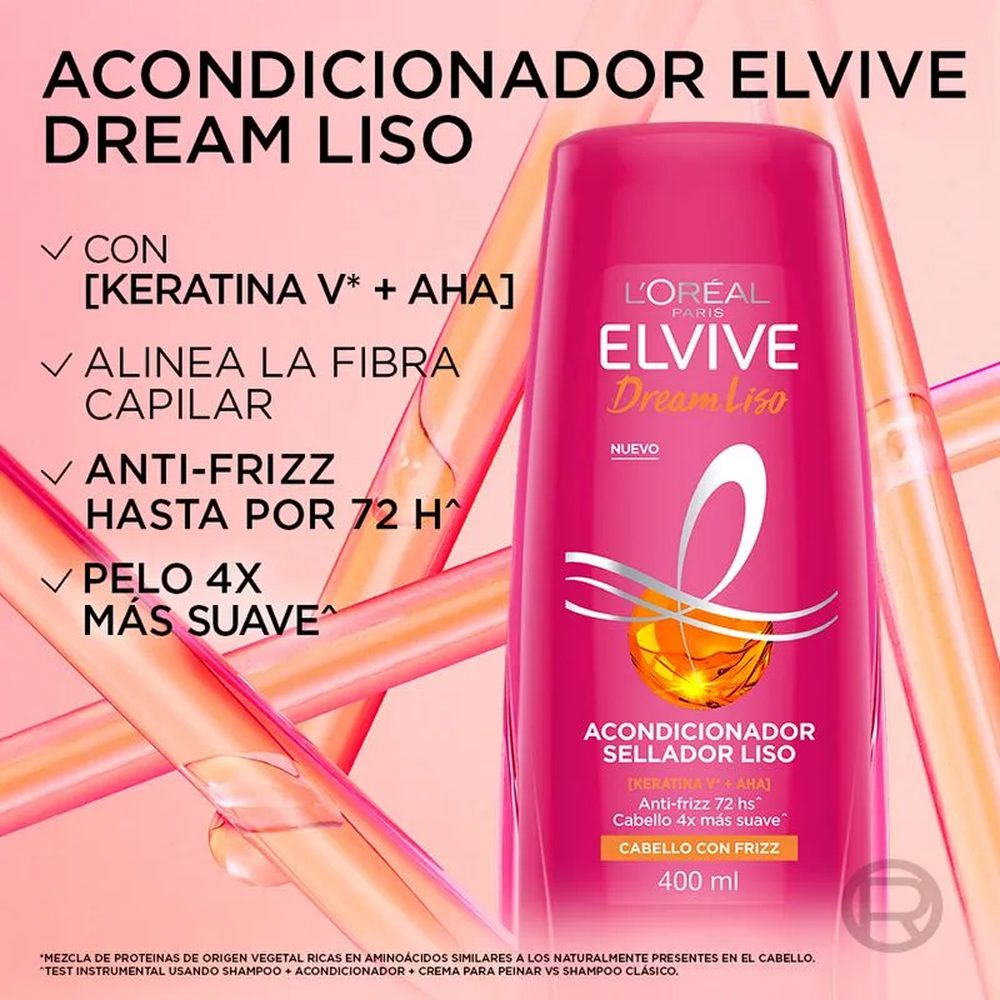 Acondicionador Elvive Dream Liso 400 ml - Imagen 6