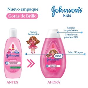 Alternative view of Shampoo Johnson's Baby Gotas De Brillo 400 ml