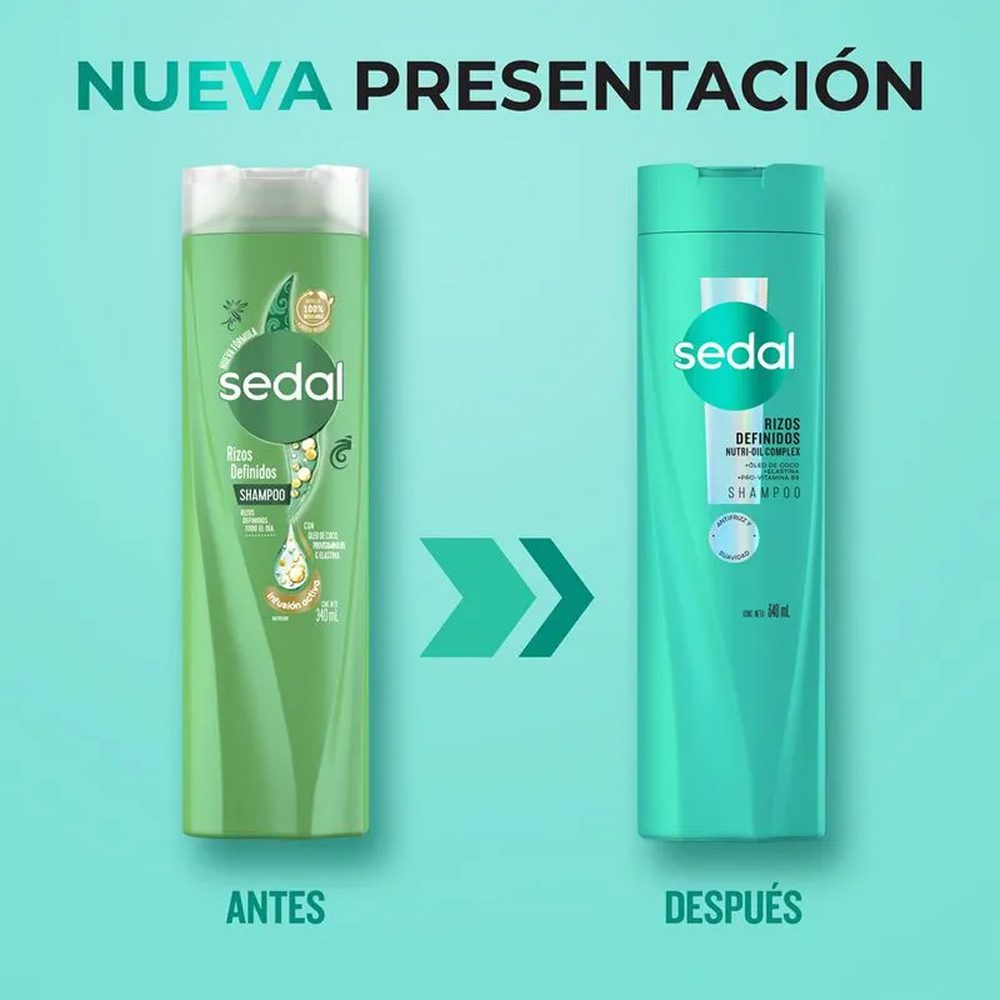 Shampoo Sedal Rizos Definidos 340 ml - Imagen 3