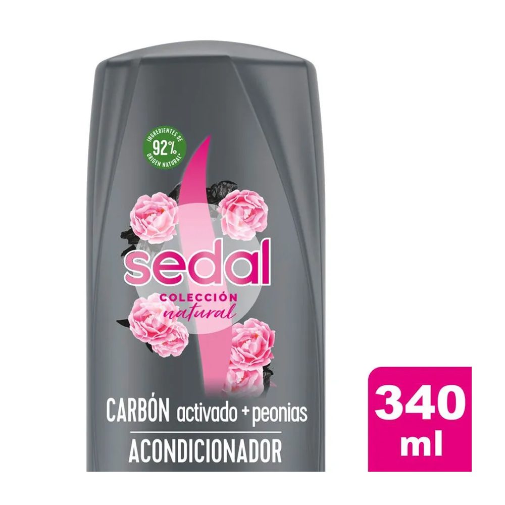 Acondicionador Sedal Carbón Activado Y Peonias 340 ml - Imagen 3