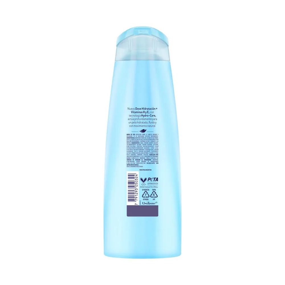 Shampoo Dove Hidratación 400 ml - Imagen 2