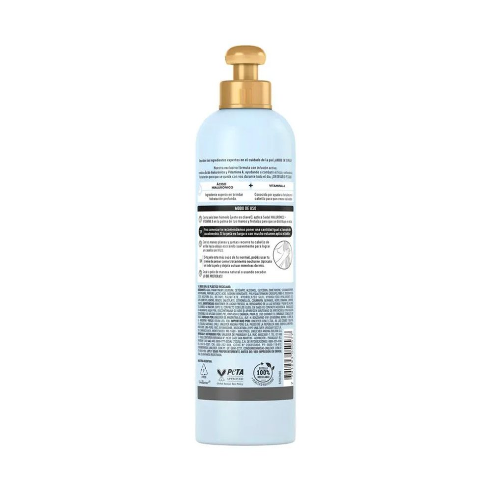 Crema para Peinar Sedal Hialurónico y Vitamina A 300 ml - Imagen 2