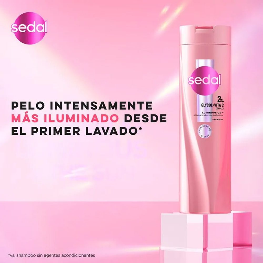 Shampoo Sedal Luminous UV 340 ml - Imagen 5