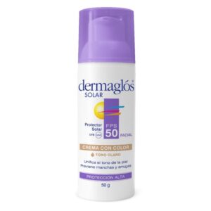 Protector Solar Facial Dermaglos Fps 50 Tono Claro 50 g