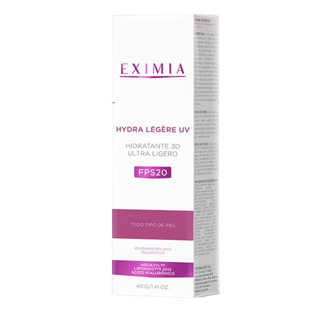 Emulsión Eximia Hydra Legere Uv Hidratante 3D Fps 20 40 g - Imagen 2
