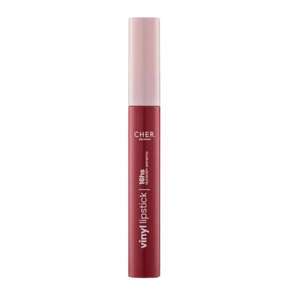 Labial Liquido Cher Dieciocho Vinyl Lipstick 2 Dusty Petal