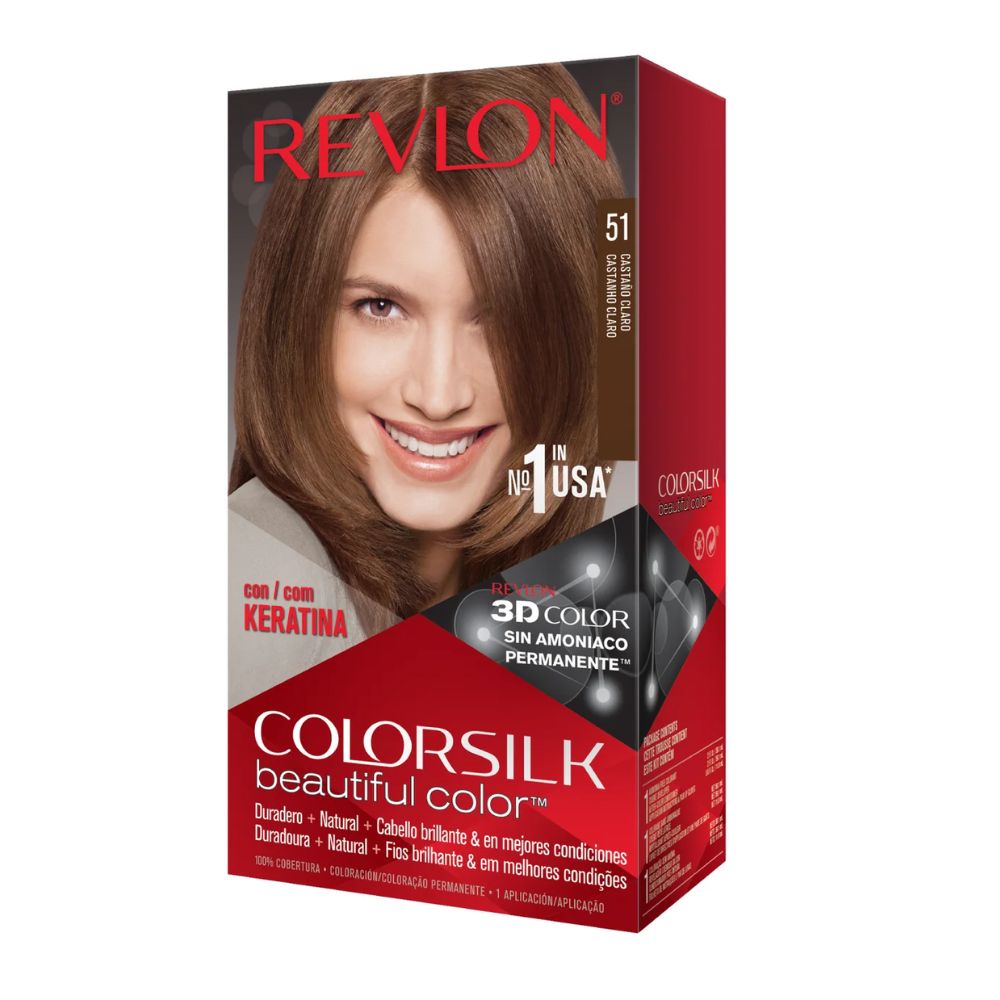 Tintura Revlon Colorsilk Beautiful Color 51 Castaño Claro