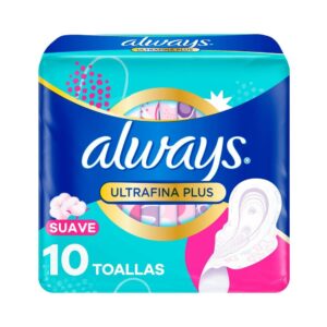 Toallas Femeninas Always Ultrafinas Plus Suaves 10 u