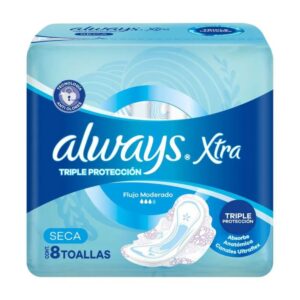 Toallas Femeninas Always Xtra Triple Protección 8 u