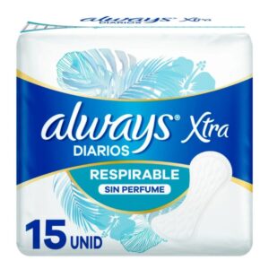 Protectores Diarios Always Respirables 15 u