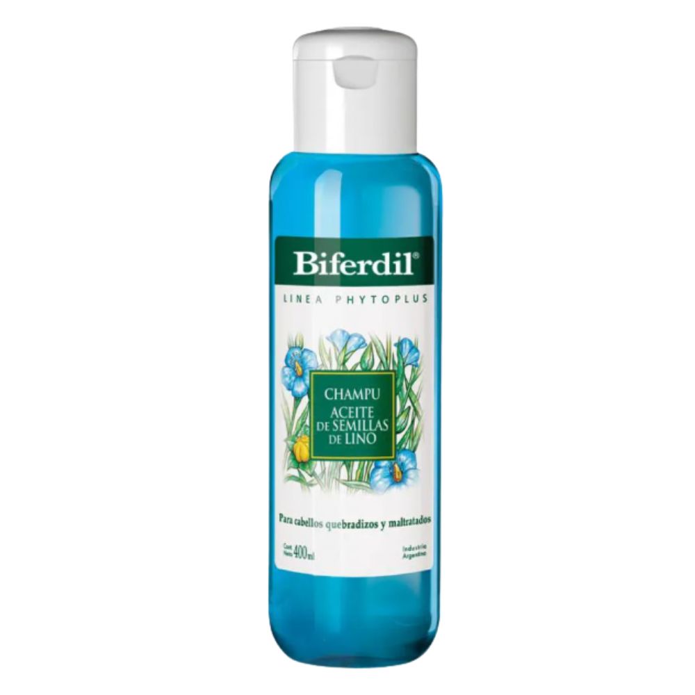 Shampoo Biferdil Con Aceite De Semillas De Lino 400 ml
