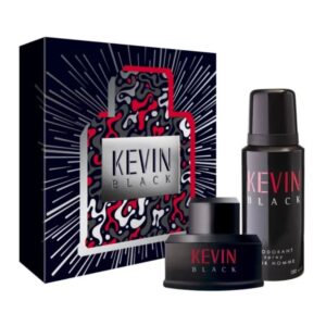 Set Perfume Kevin Black Edt 60 ml + Desodorante 150 ml
