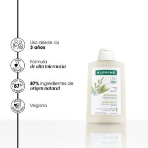 Alternative view of Shampoo Klorane Leche De Avena 200 ml