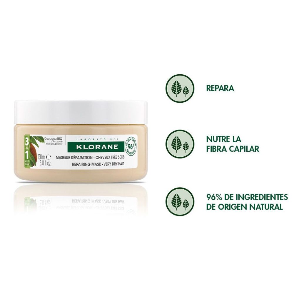 Mascarilla Klorane Cupuaçú Bio 150 ml - Imagen 2