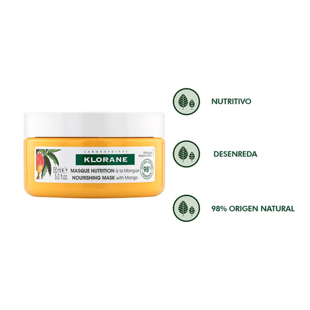 Mascarilla Klorane Nutritiva Mango 150 ml - Imagen 2