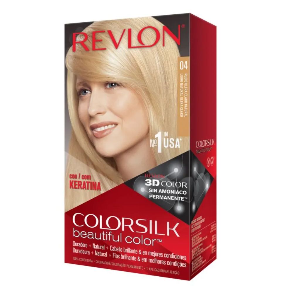 Tintura Revlon Colorsilk Beautiful Color Tono 04 Rubio Ultra Claro Natural