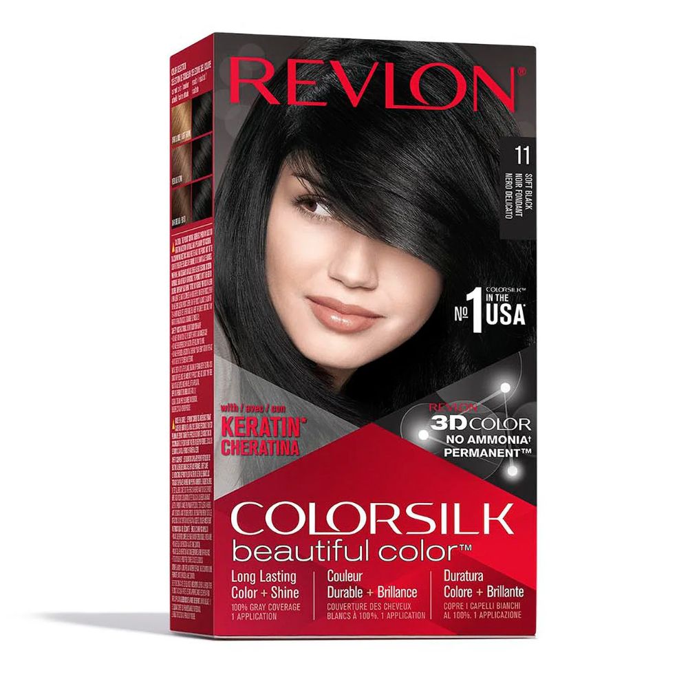 Tintura Revlon Colorsilk Beautiful Color Tono 11 Negro Suave