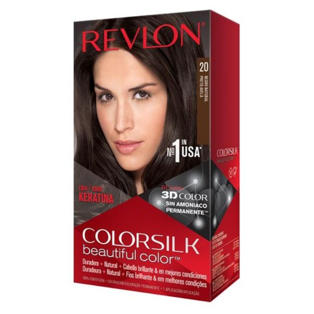 Tintura Revlon Colorsilk Beautiful Color Tono 20 Negro Natural