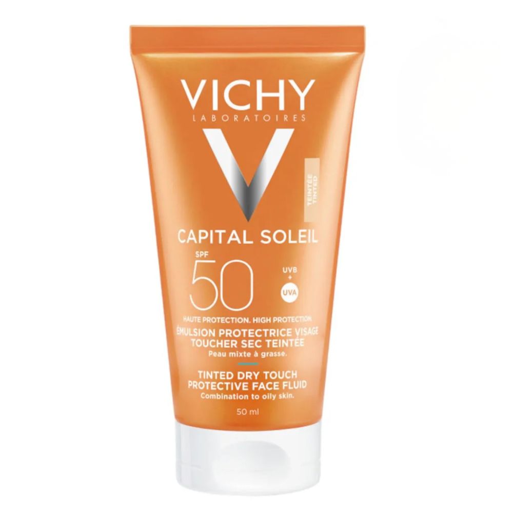 Protector Solar Vichy Capital Soleil Toque Seco C/Color Fps 50 50 ml