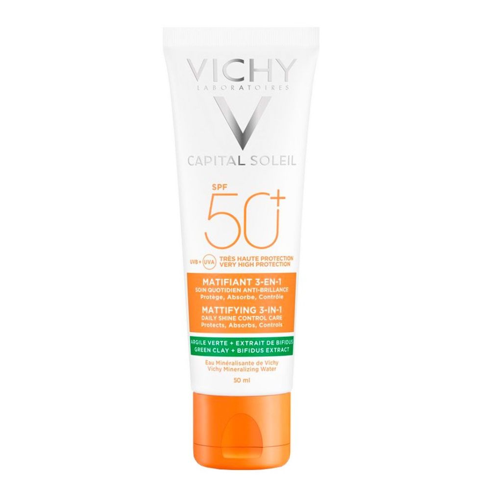 Protector Solar Vichy Capital Soleil Matificante 3 En 1 Fps 50 50 ml