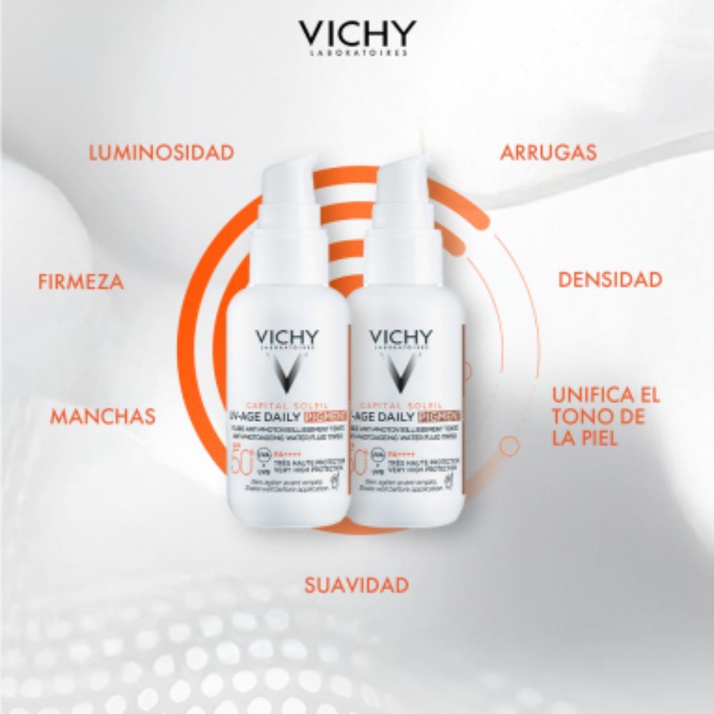 Protector Solar Vichy Uv-Age Daily Tono Medio Fps 50 40 ml - Imagen 2