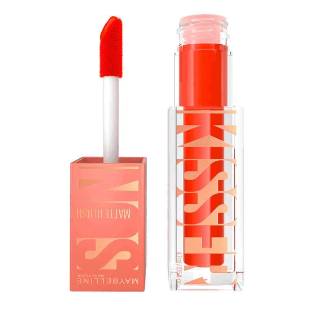 Rubor Liquido Maybelline Sunkisser Blush Matte Tono 35 Spritzy Orange - Imagen 2