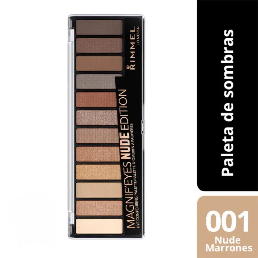 Paleta De Sombras Rimmel London Magnif'Eyes Nude Edition 001 - Imagen 2