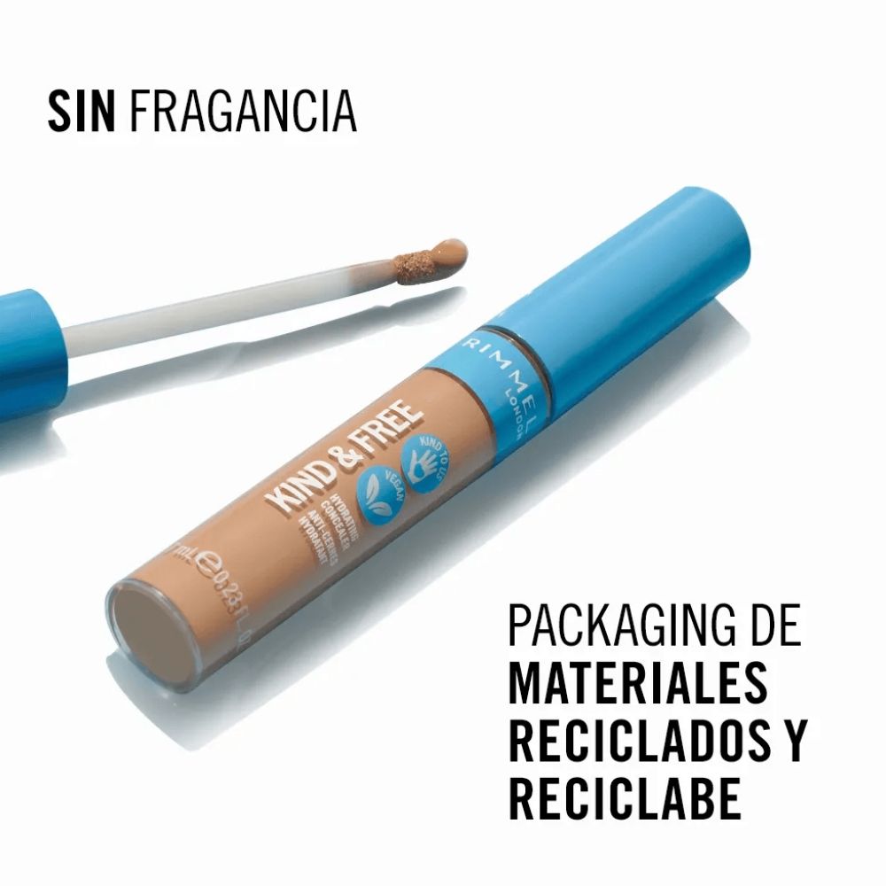 Corrector De Ojeras Rimmel Vegano Kind & Free Tono 020 - Imagen 3
