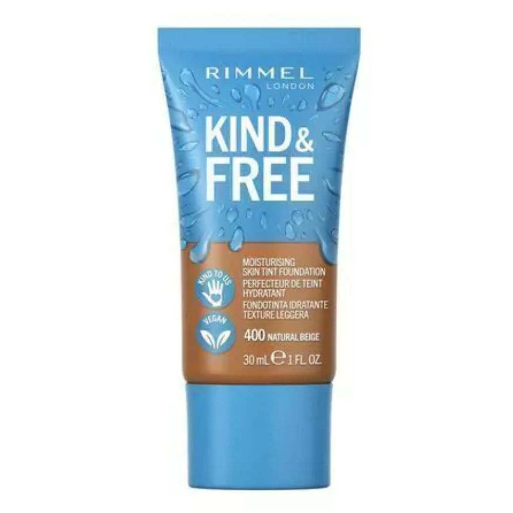 Base De Maquillaje Rimmel Kind & Free Skin Tint Tono 400 Natural Beige