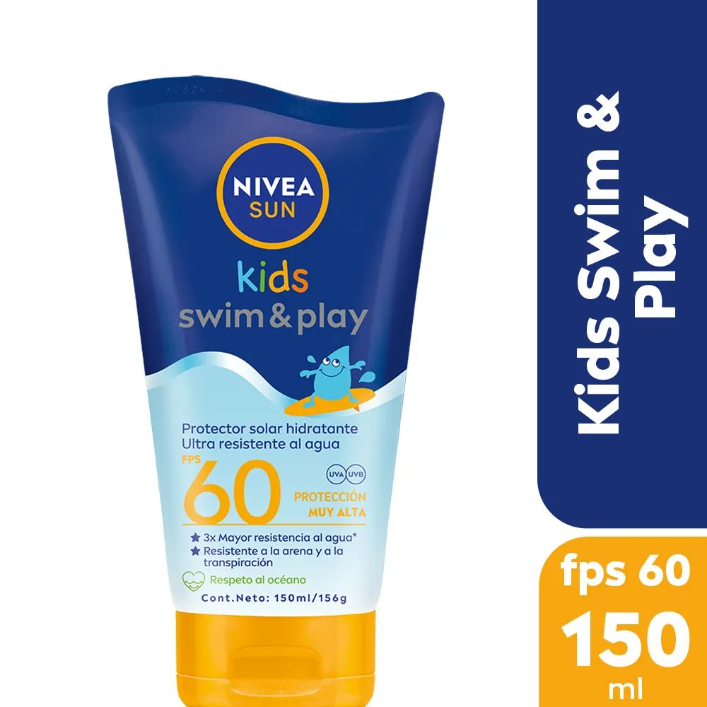 Protector Solar Nivea Sun Kids Swim & Play Fps 60 150 ml - Imagen 2