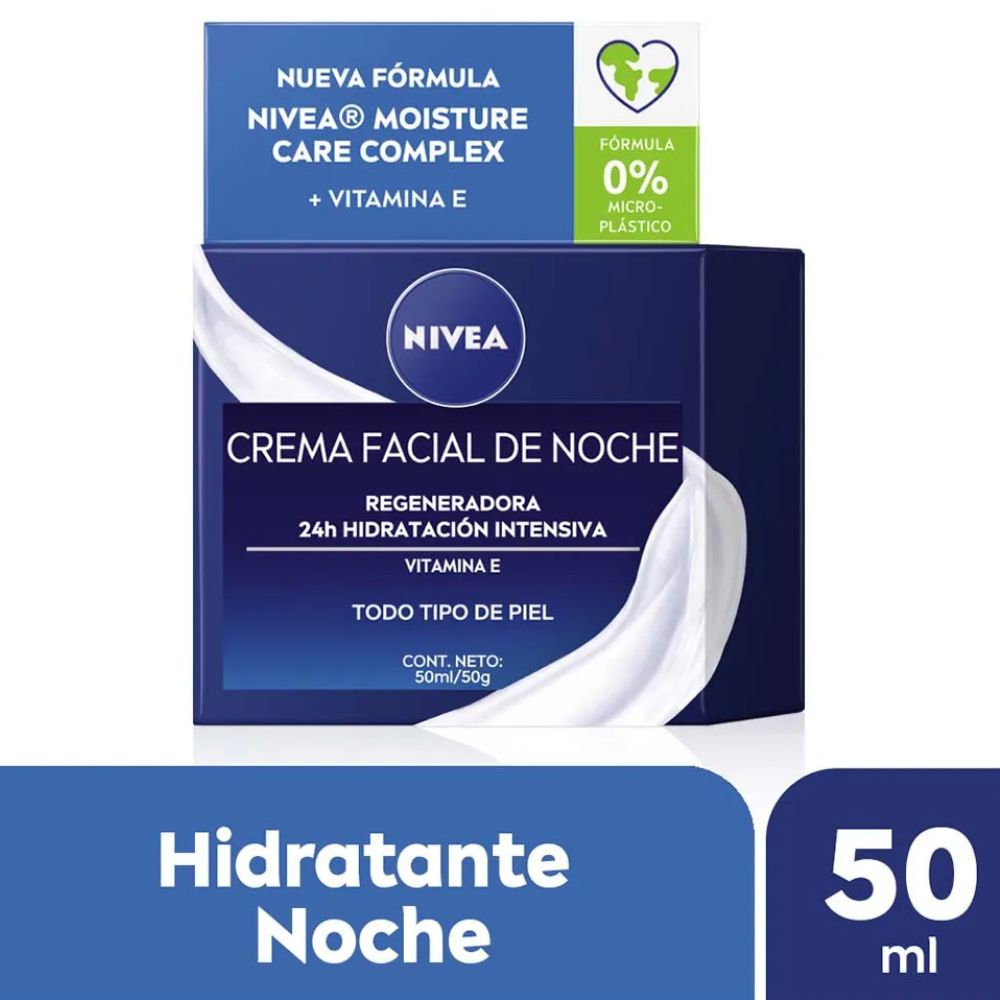 Crema Facial Nivea Essencials Regeneradora De Noche 50 g - Imagen 2