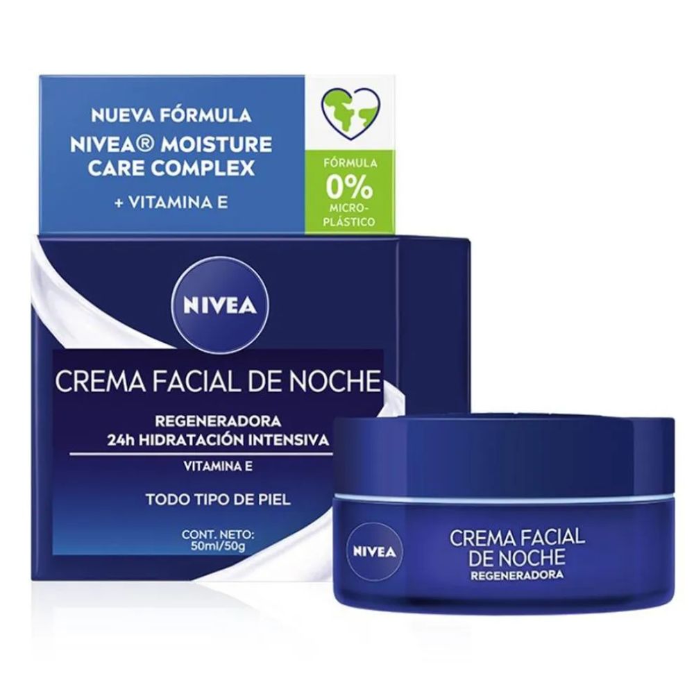 Crema Facial Nivea Essencials Regeneradora De Noche 50 g - Imagen 3