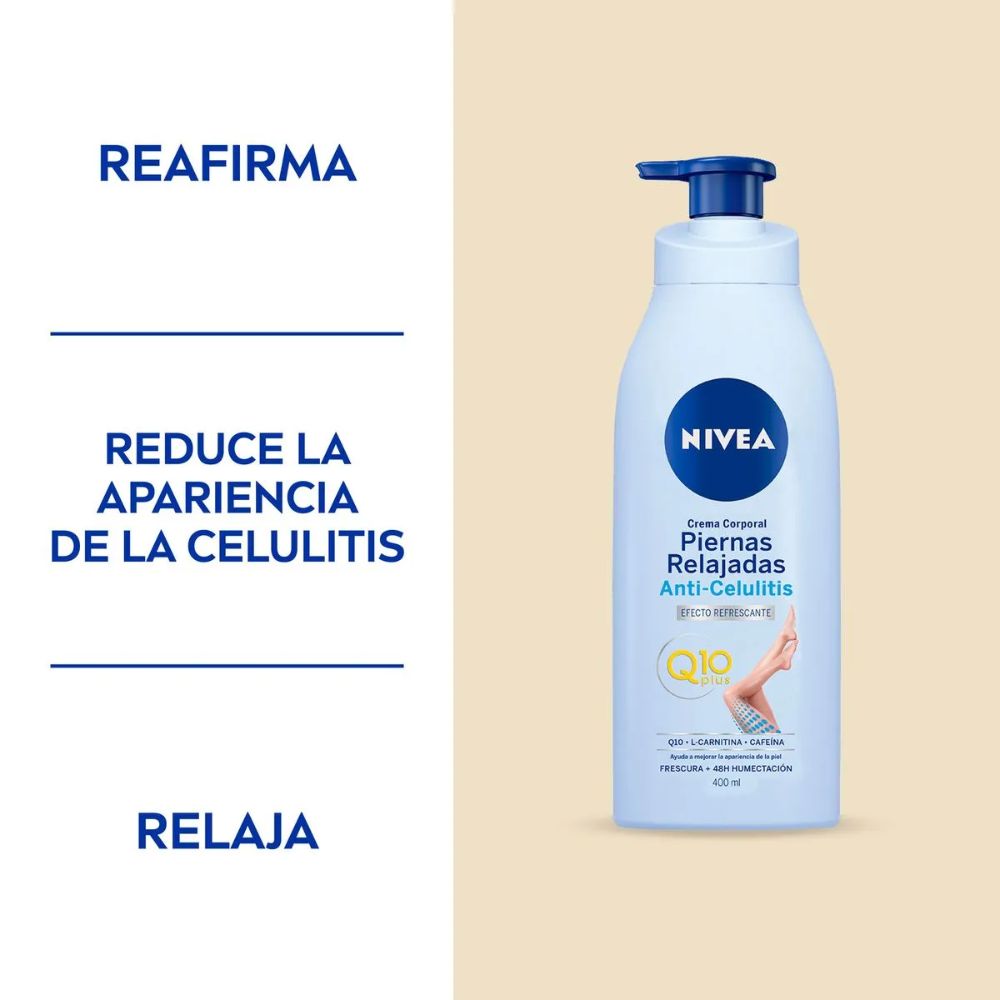 Crema Corporal Nivea Anticelulitis Piernas Relajadas 400 ml - Imagen 3