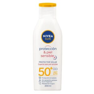 Protector Solar Nivea Sun Protección Y Piel Sensible Fps 50 200 ml
