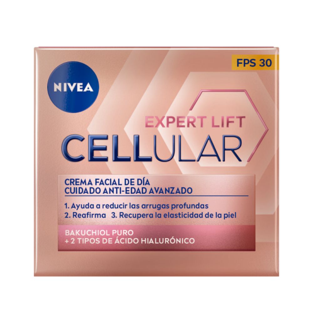 Crema Antiedad Nivea De Día Cellular Lift Expert Antiarrugas Fps 30 50 ml