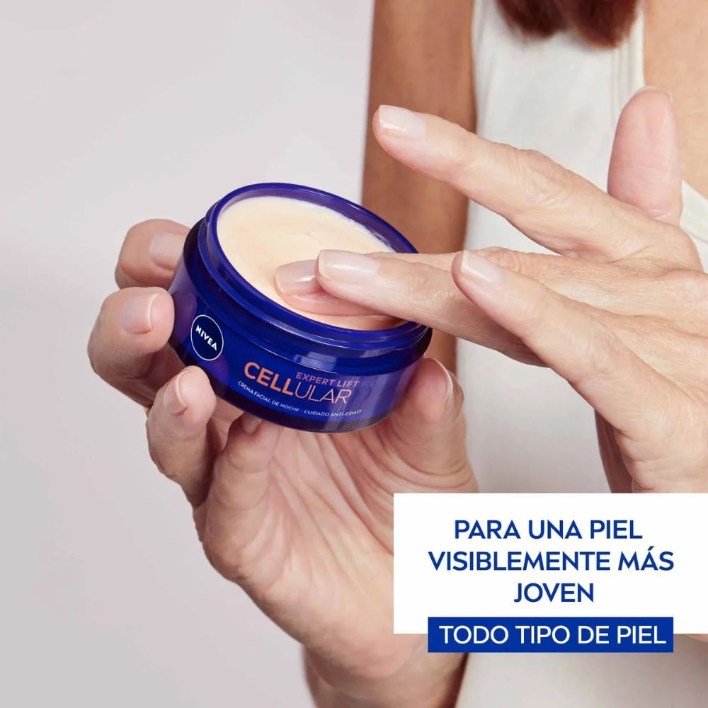 Crema Facial Nivea Antiedad De Noche Cellular Lift Expert Con Bakuchiol 50 ml - Imagen 5