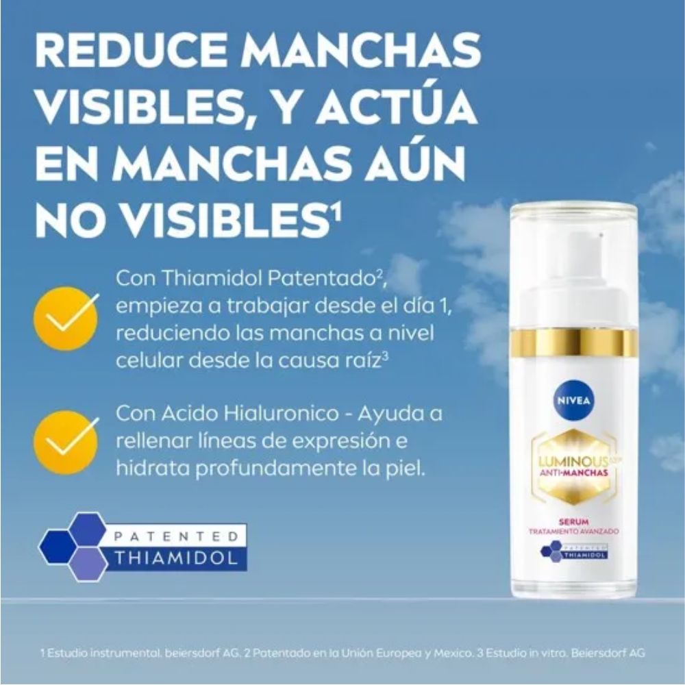 Sérum Antimanchas Nivea Luminous 630 Tratamiento Avanzado 30 ml - Imagen 3
